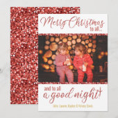 Vrolijk kerstfeest op alle fotokaarten feestdagenkaart (Voorkant / Achterkant)