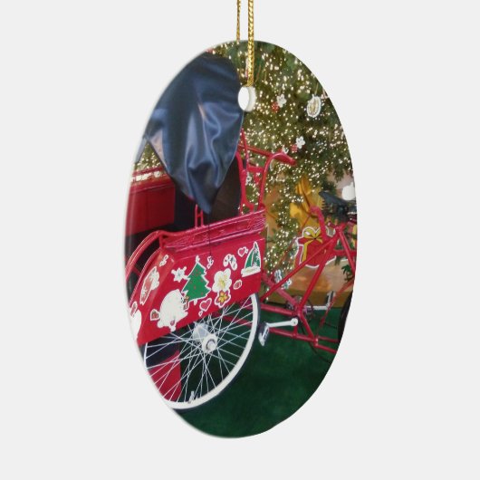 Vrolijk kerstfeest op Bali Indonesië Keramisch Ornament (Rechts)