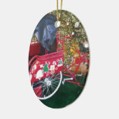 Vrolijk kerstfeest op Bali Indonesië Keramisch Ornament (Links)