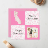 Vrolijk kerstfeest op California Square Foto Notitiekaartje (Voorkant / Achterkant in situ)