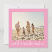 Vrolijk kerstfeest op California Square Foto Notitiekaartje (Achterkant)