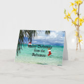 Vrolijk kerstfeest op de Bahama's Kaart (Gele Bloem)