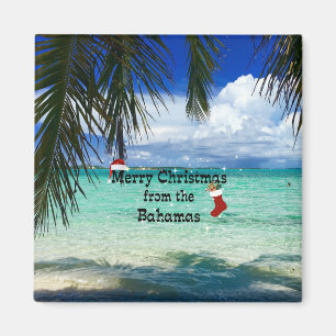 Vrolijk kerstfeest op de Bahama's Magneet