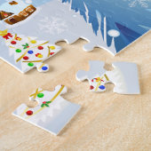 Vrolijk kerstfeest op de volle maan legpuzzel (Zijkant)