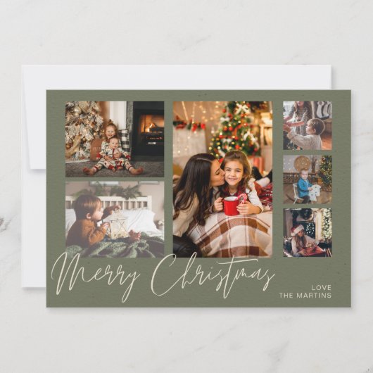 Vrolijk kerstfeest op groen 6 Foto 2 (Voorkant)