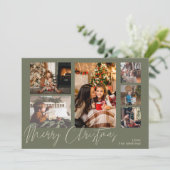 Vrolijk kerstfeest op groen 6 Foto 2 (Staand voorkant)