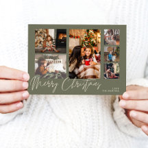 Vrolijk kerstfeest op groen 6 Foto 2