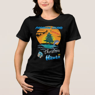 Vrolijk kerstfeest op Hawaii t-shirt
