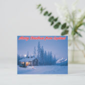Vrolijk kerstfeest op het Briefkaart van Lapland (Staand voorkant)