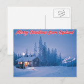 Vrolijk kerstfeest op het Briefkaart van Lapland (Voorkant / Achterkant)