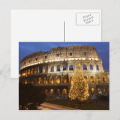 Vrolijk kerstfeest op het Briefkaart van Rome (Voorkant / Achterkant)