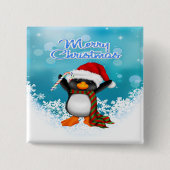 Vrolijk kerstfeest op het plein Button (Voorkant)