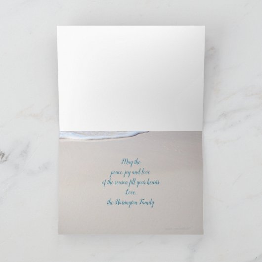 Vrolijk kerstfeest op kerst kaart (Binnen)