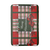 Vrolijk kerstfeest op maat badmat (Voorkant Verticaal)