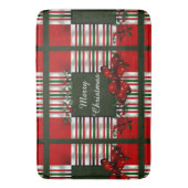 Vrolijk kerstfeest op maat badmat (Voorkant Verticaal)