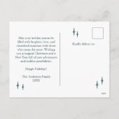 Vrolijk kerstfeest op maat feestdagenkaart (Achterkant)