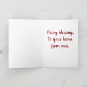 Vrolijk kerstfeest op maat kaart (Binnen)