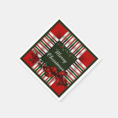 Vrolijk kerstfeest op maat servet (Hoek)