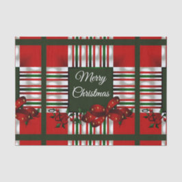 Vrolijk kerstfeest op maat tissuepapier