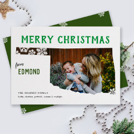 Vrolijk kerstfeest op Oklahoma Photo Holiday Card Feestdagenkaart