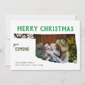 Vrolijk kerstfeest op Oklahoma Photo Holiday Card Feestdagenkaart (Voorkant)