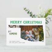Vrolijk kerstfeest op Oklahoma Photo Holiday Card Feestdagenkaart (Staand voorkant)