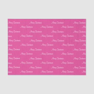 Vrolijk Kerstfeest op Roze Tissuepapier