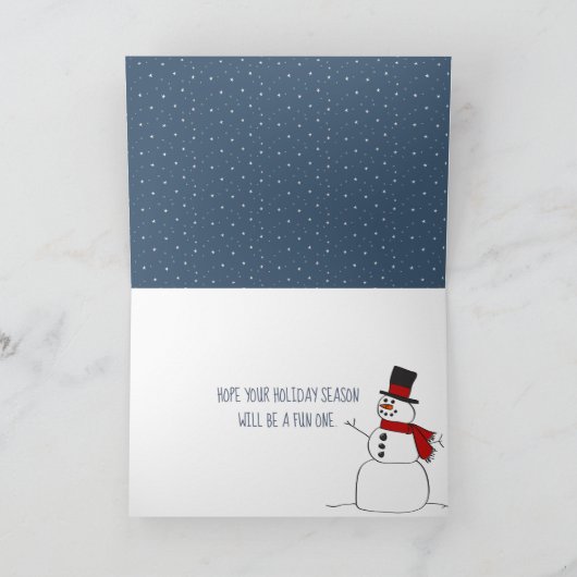 Vrolijk kerstfeest op sterren kaart (Binnen)