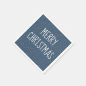 Vrolijk kerstfeest op sterren servet (Hoek)