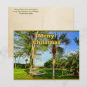 Vrolijk kerstfeest op Sunny Sanibel Island Florida Briefkaart (Voorkant / Achterkant)