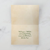 Vrolijk kerstfeest op Sunny Sanibel Island Florida Feestdagen Kaart (Binnen)