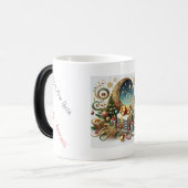 Vrolijk kerstfeest op voorhand. magische mok (Voorkant links)