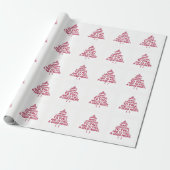 Vrolijk kerstfeest op Y'All Wrapping Paper Cadeaupapier (Uitgerold)