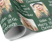 Vrolijk kerstfeest Open 25 december Foto Cadeaupapier (Rol Hoek)