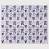 Vrolijk kerstfeest Open 25 december Foto Wr Cadeaupapier (Vlak)