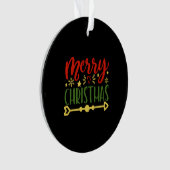 Vrolijk kerstfeest ornament (voorkant)