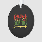 Vrolijk kerstfeest ornament (voorkant)
