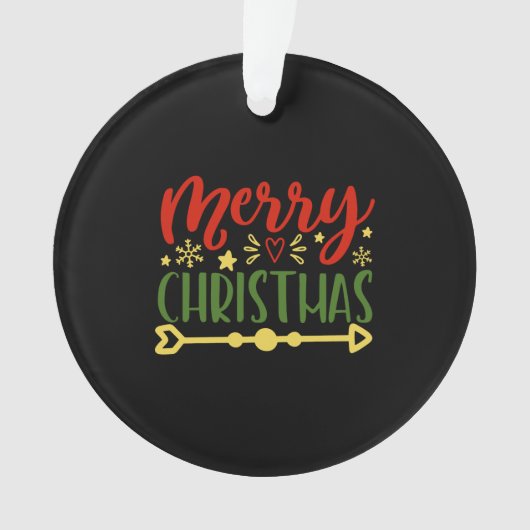 Vrolijk kerstfeest ornament (voorkant)