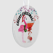 Vrolijk kerstfeest! ornament (voorkant)