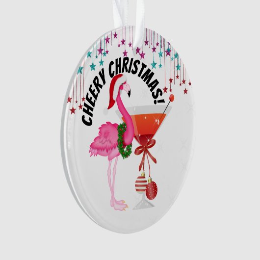 Vrolijk kerstfeest! ornament (voorkant)