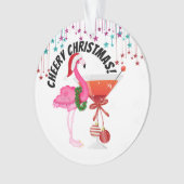 Vrolijk kerstfeest! ornament (voorkant)