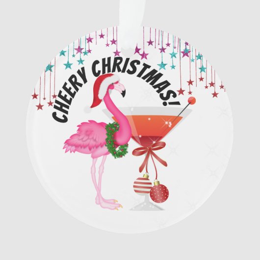 Vrolijk kerstfeest! ornament (voorkant)