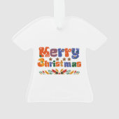 Vrolijk kerstfeest ornament (achterkant)