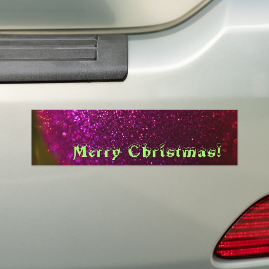 Vrolijk kerstfeest Ornament 2 Bumpersticker (Op auto)
