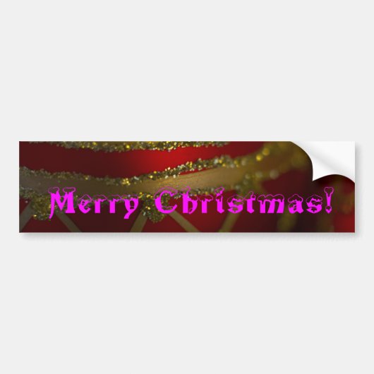 Vrolijk kerstfeest Ornament 4 Bumpersticker (Voorkant)
