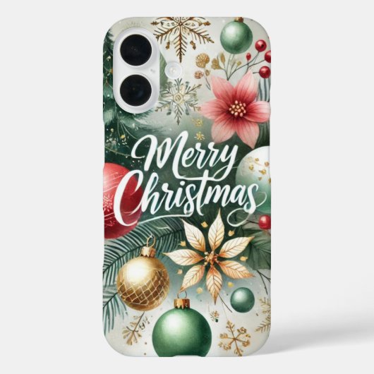 Vrolijk Kerstfeest Ornament Bliss Case-Mate iPhone Case (Achterkant)