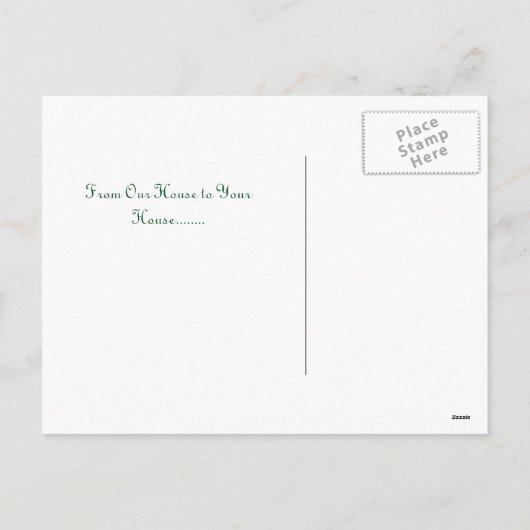 Vrolijk kerstfeest Ornament Briefkaart (Achterkant)