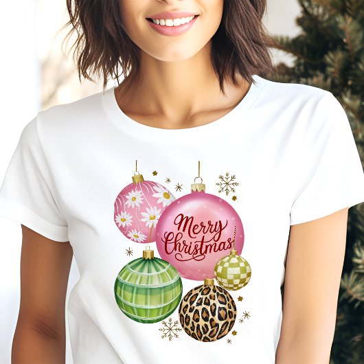 Vrolijk kerstfeest Ornament Feestelijke vakantie Tri-Blend Shirt