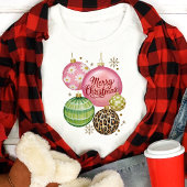 Vrolijk kerstfeest Ornament Feestelijke vakantie Tri-Blend Shirt