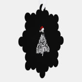 Vrolijk kerstfeest ornament kaart (Rechts)